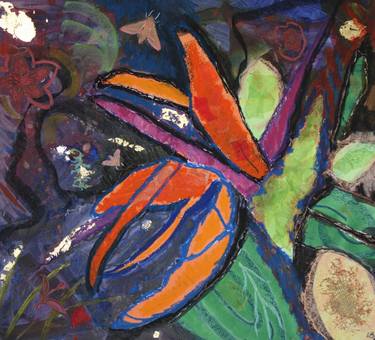 Print of Abstract Expressionism Botanic Collage by Lorraine Barker