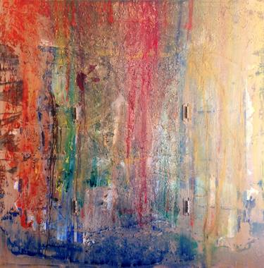 Original Abstract Expressionism Abstract Mixed Media by Cristino Santiago