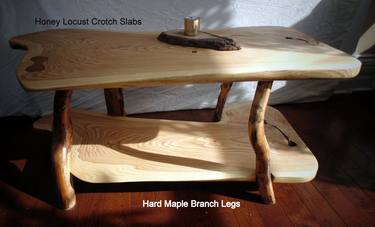 Live Edge Honey Locust Coffee table thumb