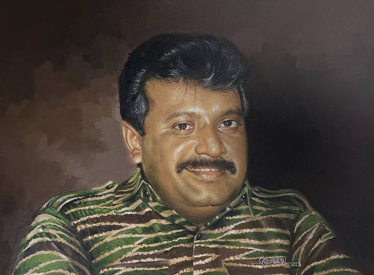 prabhakaran oil painting