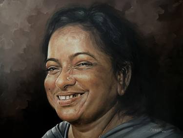 Original Conceptual Women Painting by Rajasekharan Parameswaran