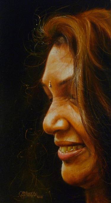 Original People Paintings by Rajasekharan Parameswaran