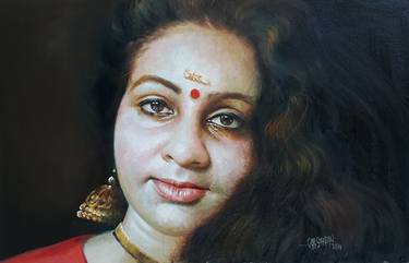 Original Figurative People Paintings by Rajasekharan Parameswaran
