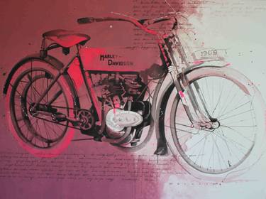 Original Motorcycle Paintings by masari arifin