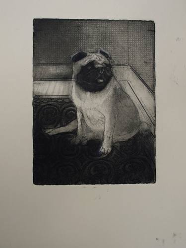 Print of Dogs Printmaking by dori spector
