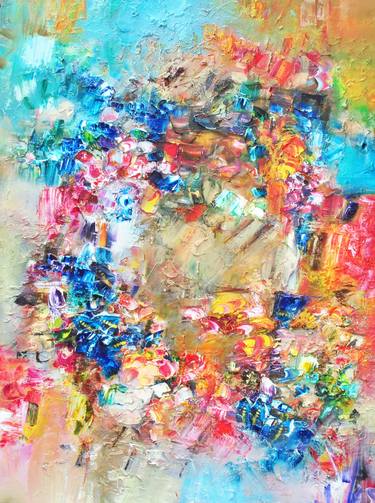 Original Abstract Expressionism Abstract Painting by Victoria Horkan