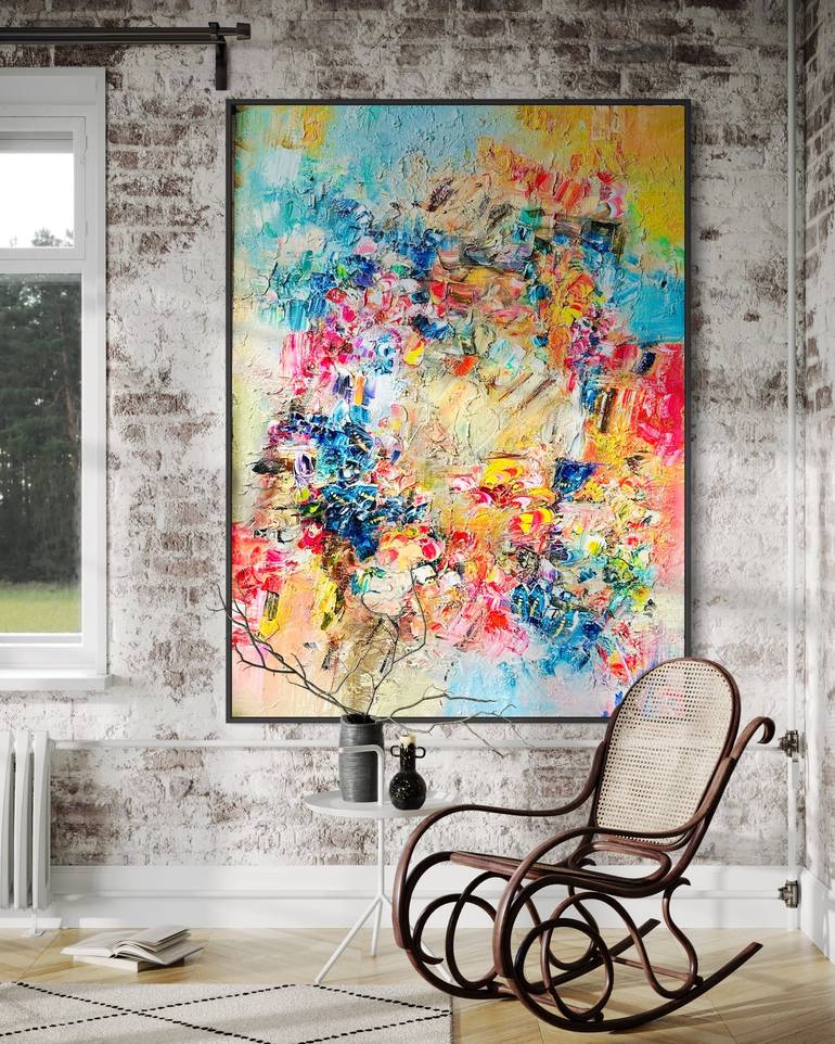 Original Abstract Expressionism Abstract Painting by Victoria Horkan