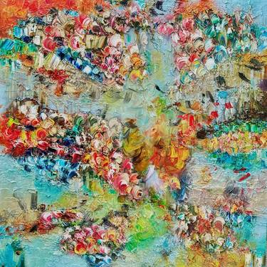 Original Abstract Expressionism Botanic Paintings by Victoria Horkan