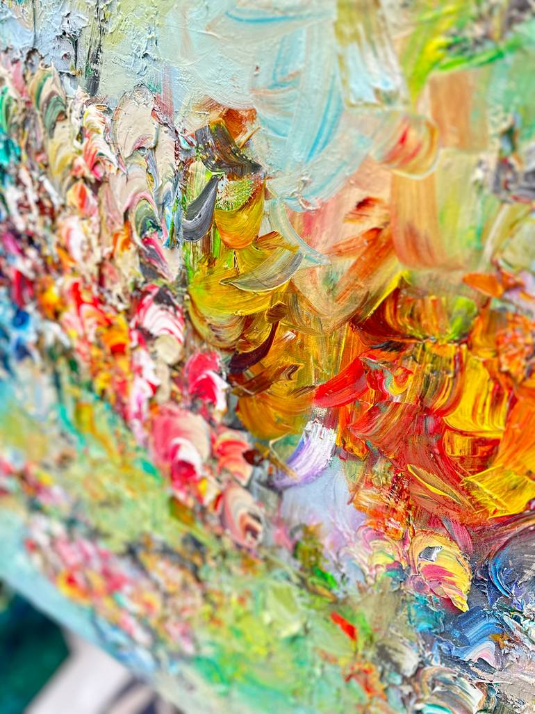 Original Abstract Expressionism Botanic Painting by Victoria Horkan