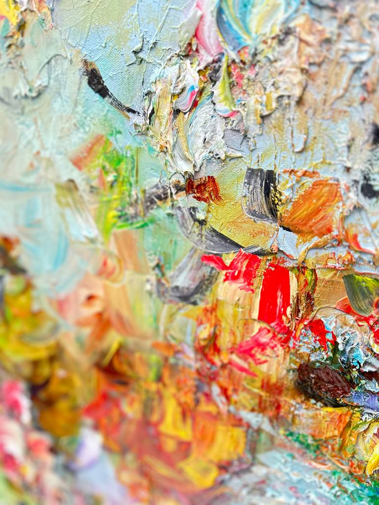 Original Abstract Expressionism Botanic Painting by Victoria Horkan