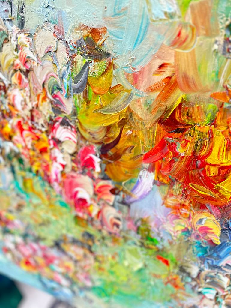 Original Abstract Expressionism Botanic Painting by Victoria Horkan