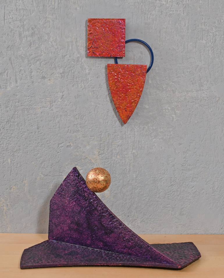 Original Geometric Abstract Sculpture by Philip Hearsey