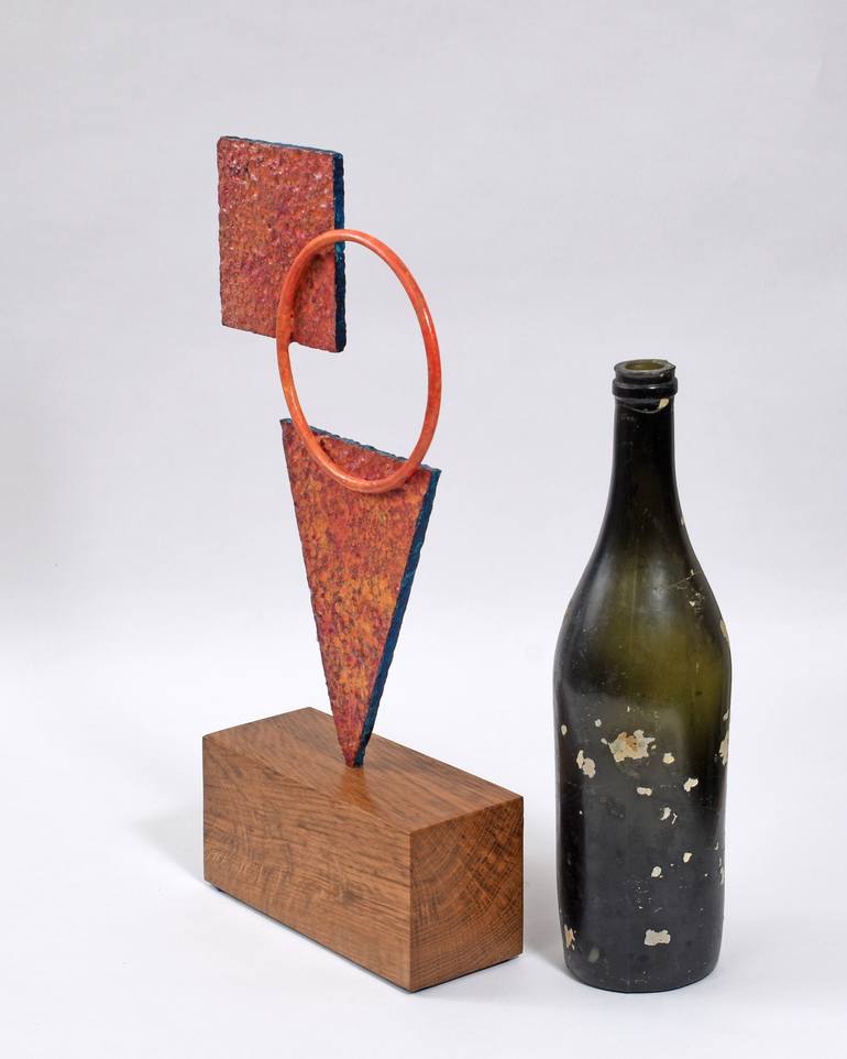 Original Geometric Abstract Sculpture by Philip Hearsey