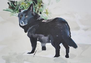 Print of Figurative Dogs Paintings by Anna Orbaczewska
