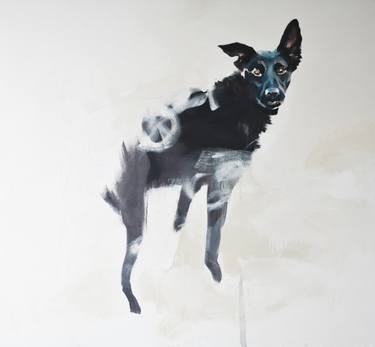 Print of Expressionism Dogs Paintings by Anna Orbaczewska