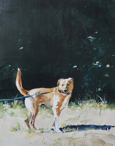 Original Realism Dogs Paintings by Anna Orbaczewska