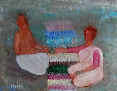 Original People Painting by Maya Ahmed