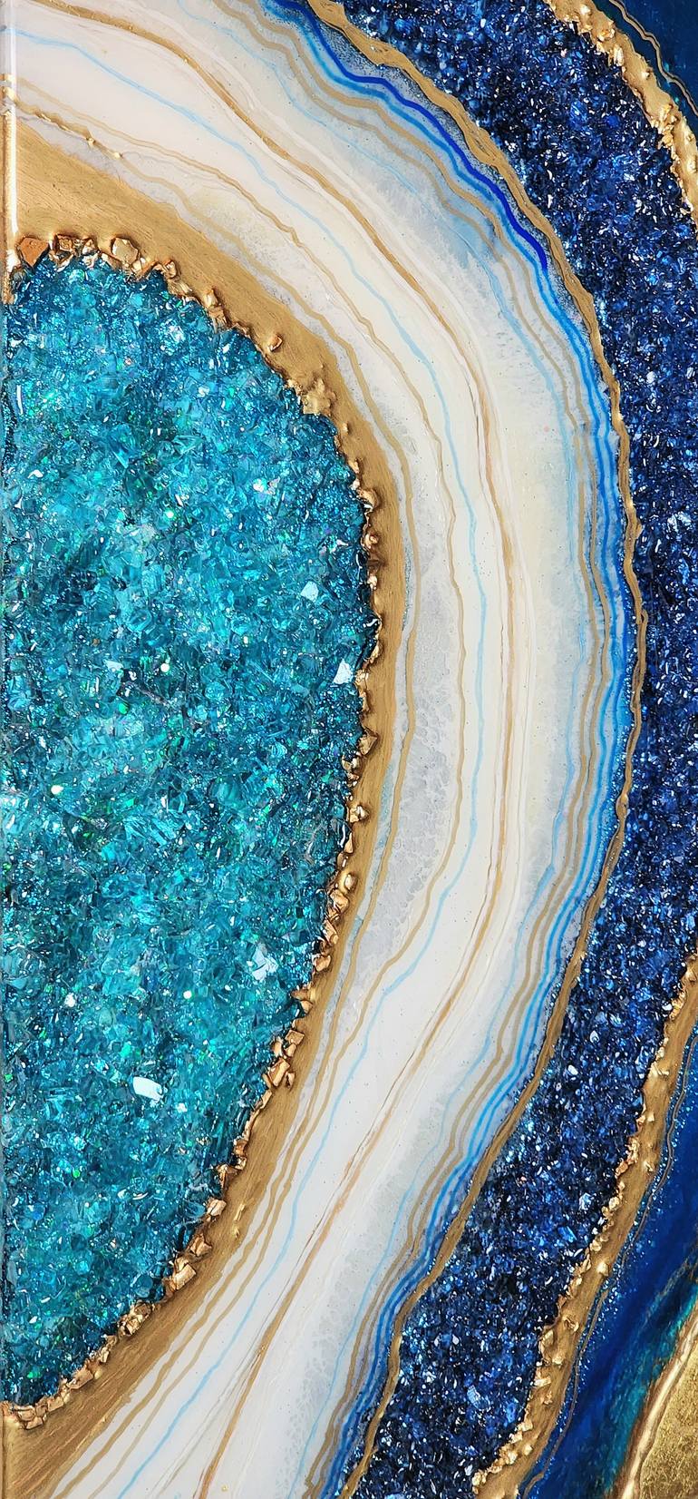 Original Abstract Nature Mixed Media by Jane Biven