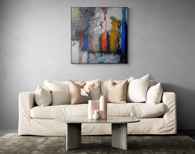 Original Street Art Abstract Painting by Jane Biven