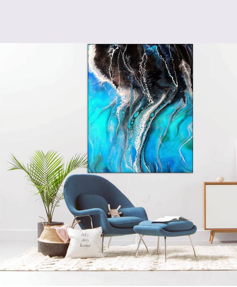 Original Abstract Expressionism Abstract Painting by Jane Biven