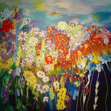 Original Abstract Expressionism Garden Paintings by Adam Boarman