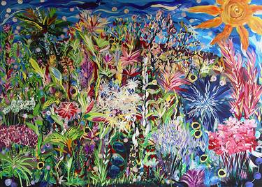 Print of Abstract Expressionism Garden Paintings by Adam Boarman