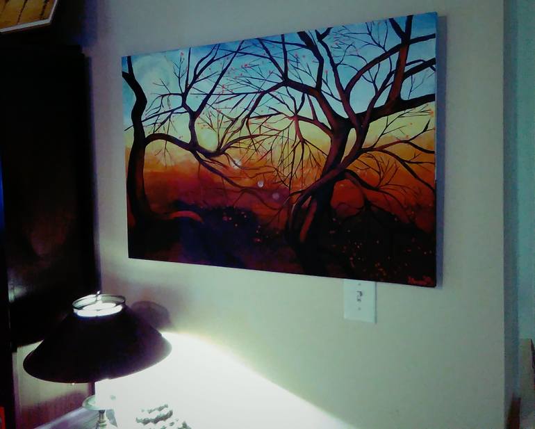 Original Abstract Expressionism Landscape Painting by Adam Boarman