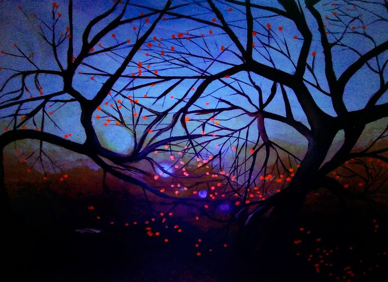 Original Abstract Expressionism Landscape Painting by Adam Boarman