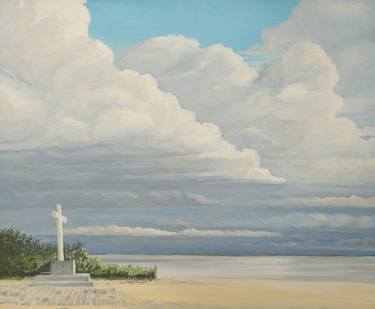 Print of Photorealism Beach Paintings by Lesley Allan