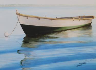 Print of Realism Boat Paintings by Lesley Allan