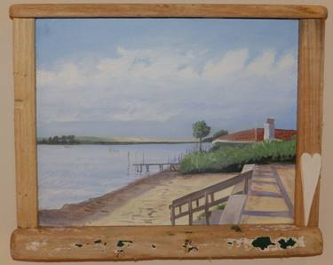 Original Photorealism Beach Paintings by Lesley Allan