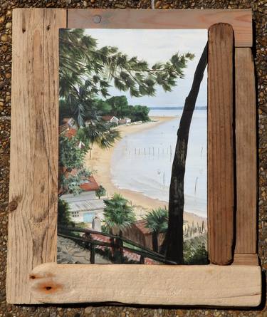 Original Impressionism Beach Paintings by Lesley Allan