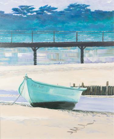 Original Illustration Boat Paintings by Lesley Allan