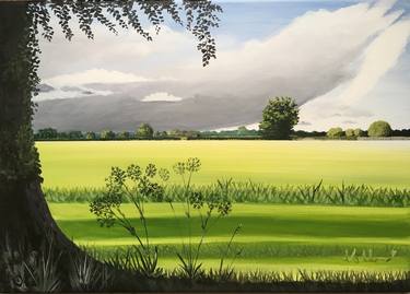 Original Illustration Landscape Paintings by Lesley Allan