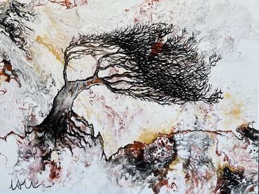 Print of Expressionism Tree Paintings by Lesley Allan