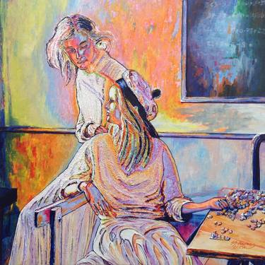 Original Impressionism Women Paintings by Stuart S Murray