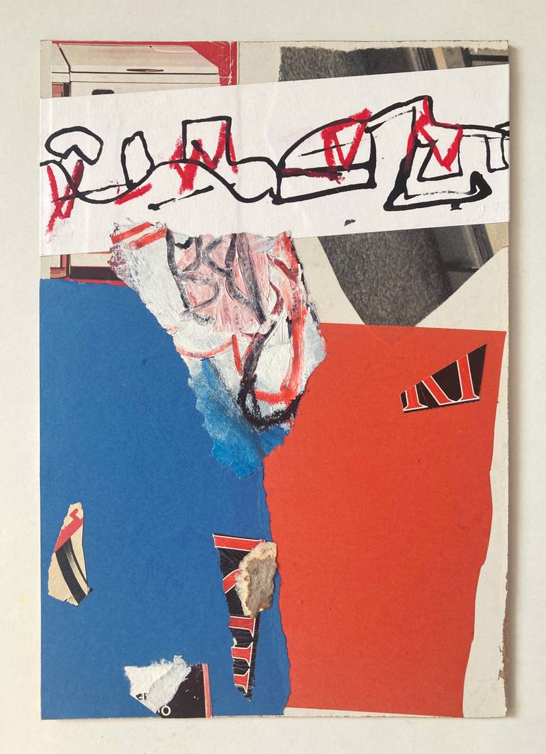 Original Cubism Abstract Collage by Armand Brac