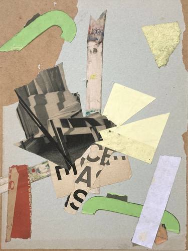 Original Cubism Abstract Collage by Armand Brac