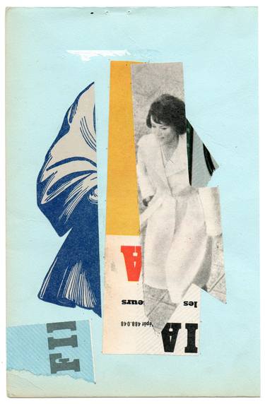 Original Dada Women Collage by Armand Brac