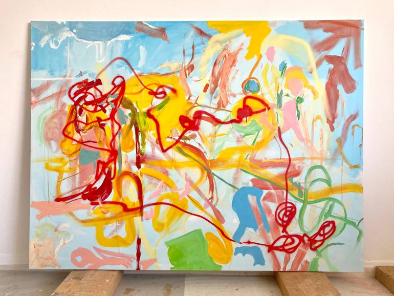 Original Abstract Expressionism Abstract Painting by Armand Brac