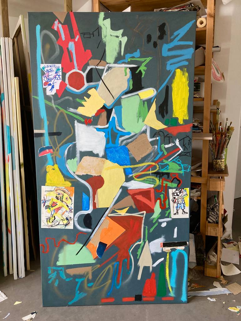 Original Abstract Expressionism Abstract Painting by Armand Brac