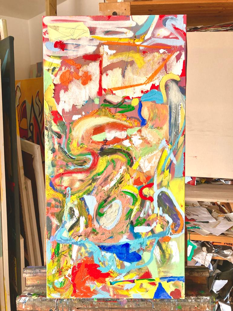 Original Abstract Expressionism Abstract Painting by Armand Brac