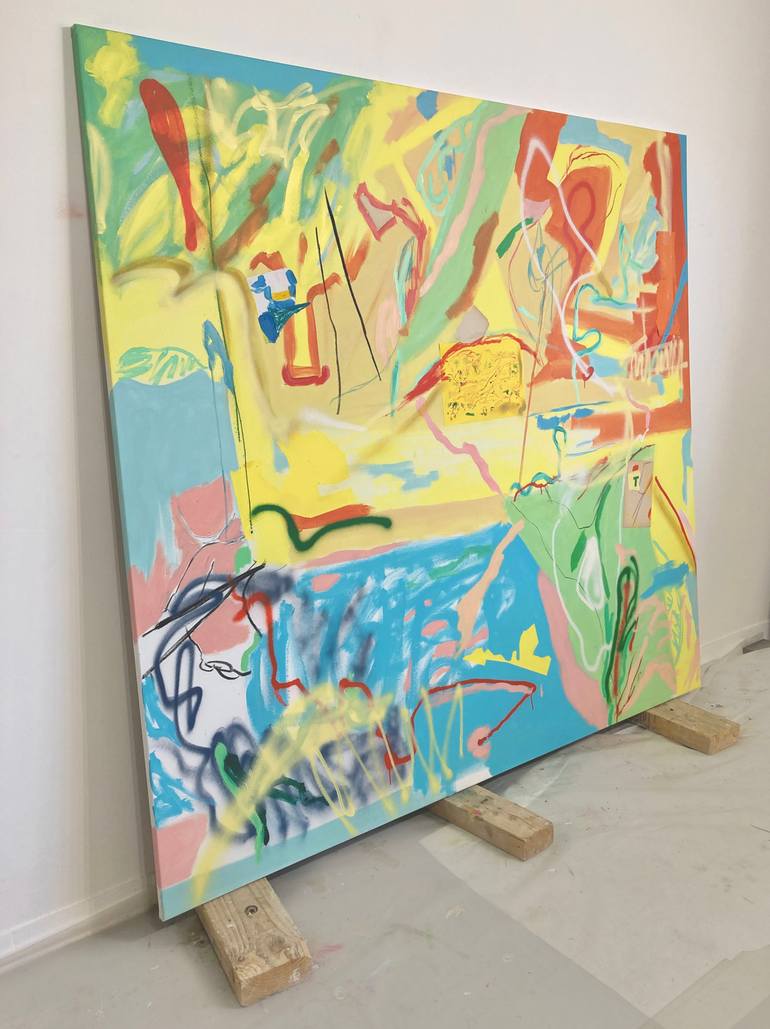 Original Abstract Expressionism Abstract Painting by Armand Brac