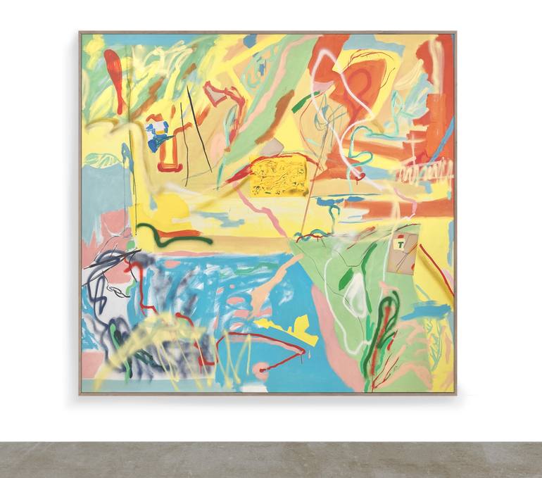 Original Abstract Expressionism Abstract Painting by Armand Brac