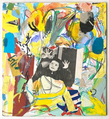 Original Abstract Expressionism Children Collage by Armand Brac