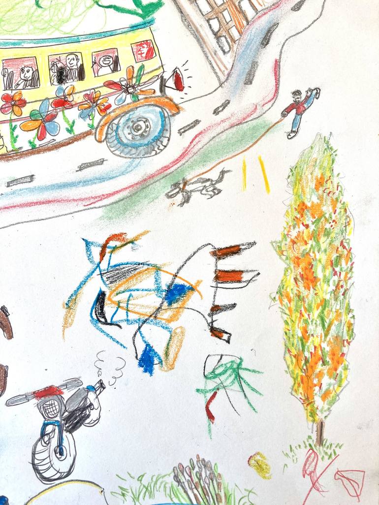 Original Children Drawing by Armand Brac