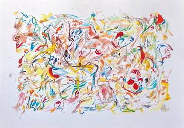 Original Abstract Drawings by Armand Brac