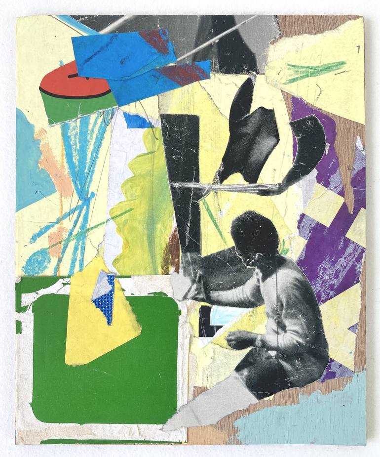 Original Abstract Men Collage by Armand Brac