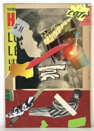 Original Abstract Expressionism Humor Collage by Armand Brac