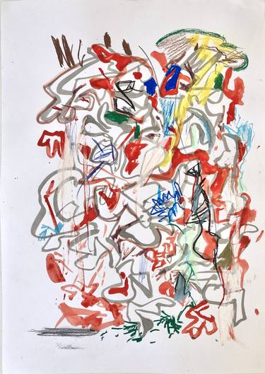 Original Abstract Drawings by Armand Brac